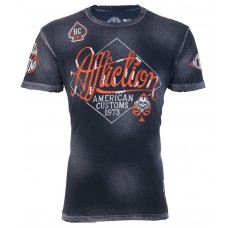 AFFLICTION Mens T-Shirt SIDECAR American Customs Motor Cycle